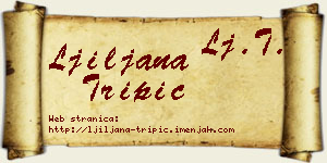 Ljiljana Tripić vizit kartica